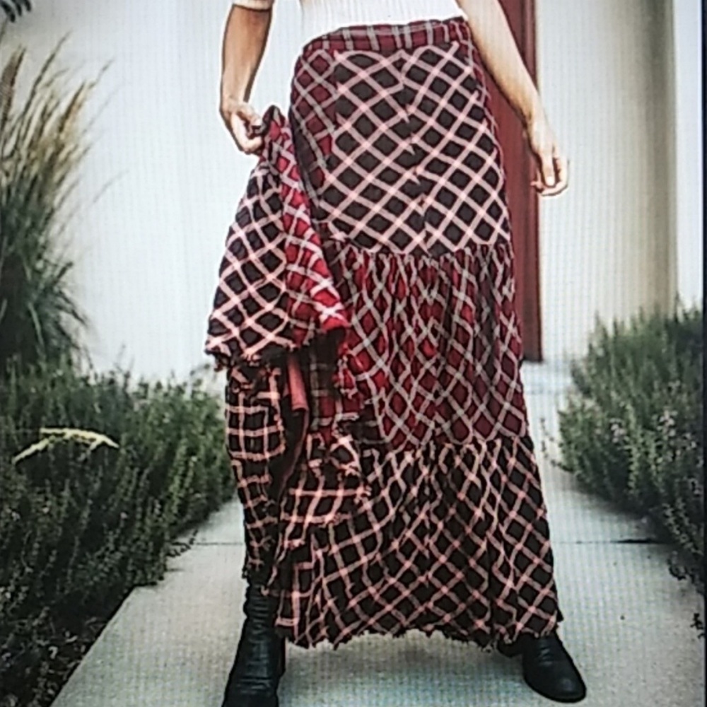 Free People Prairie Dreams Maxi Skirt